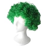 Economy Green Afro Wig ~ Halloween 1960s or 1970s Costume Party Wig (STC13037)
