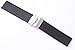 22mm Black Silicone Rubber Sport Diver Watch Band Strap rd2205
