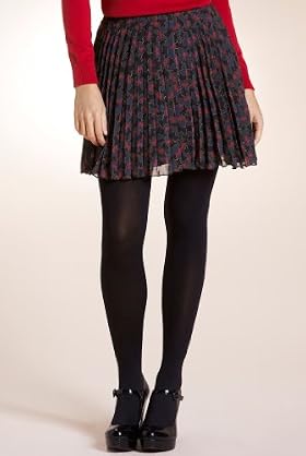 Limited Collection Puppy Print Pleated Skirt