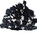 84 Silk Rose Flowers w/Raindrops - Wedding Flowers - Bridal/Floral - Black