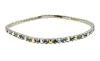 Anklet - A4 - Swarovski (tm) Crystal - Stretch ~ Black Diamond AB