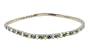Anklet - A4 - Swarovski (tm) Crystal - Stretch ~ Black Diamond AB