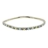Anklet - A4 - Swarovski (tm) Crystal - Stretch ~ Black Diamond AB
