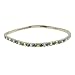 Anklet - A4 - Swarovski (tm) Crystal - Stretch ~ Black Diamond AB