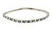 Anklet - A4 - Swarovski (tm) Crystal - Stretch ~ Black Diamond AB