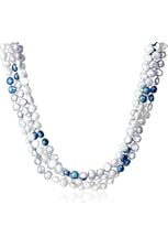 6-7mm Baroque Freshwater Cultured Pearl Endless Necklace, 100"