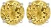 Sterling Silver 8mm Round Citrine Earrings Sterling Silver 8mm Round Citrine Earrings