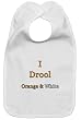 I Drool for Orange & White - Baby Bib