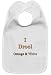 I Drool for Orange & White - Baby Bib