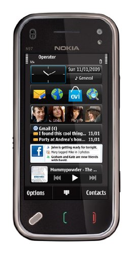 Nokia N97 mini 8 GB Unlocked Phone, Free GPS with Voice Navigation and Multimedia Functions--U.S. Version with Full U.S. Warranty (Black)