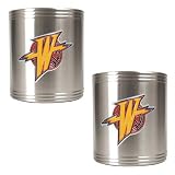 NBA Golden State Warriors Two Piece Stainless Steel Can Holder Set - Primary Logo