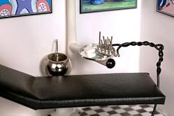 Framed Miniature for a Dentist - 5.5 X 7.5 inches by Nava - Best of Israeli Artists Collection