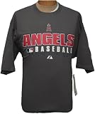 XL Tall MLB Los Angeles Angels of Anaheim Baseball Dark Gray Screenprint T-shirt XLT