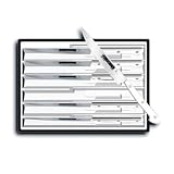 R H. Forschner by Victorinox 6-Piece 5-Inch Wavy Edge Steak Knife Set, White POM Handles