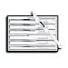 Kitchen & Housewares : R H. Forschner by Victorinox 6-Piece 5-Inch Wavy Edge Steak Knife Set, White POM Handles