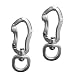 Yundxi Swivel Eye Snap Hook 400KG Strength Hanging Connector for Carabiner Backpack Keychain