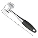 ONME Zinc Alloy Meat Tenderizer, Chicken Meat Hammer Tenderizer Tool with Rubber Grip Handle