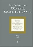 Revue Editions Dalloz - Sirey  / Les cahiers du Conseil Constitutionnel, numéro 9