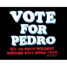 Napoleon Dynamite Vote for Pedro Dreams T-shirt Black