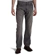 Calvin Klein Mens Grey Wash Relaxed Straight Leg Jean