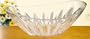 13"" Long Lotus Crystal Oval Serving Bowl