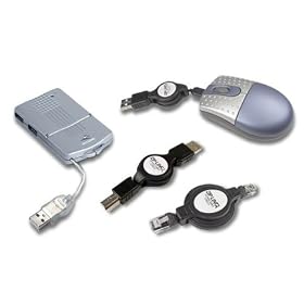 Laptop Accessory Kit #C4 Port Slvr Mini USB Hub