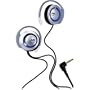 JVC HAE53S Silver Bandless Headphone