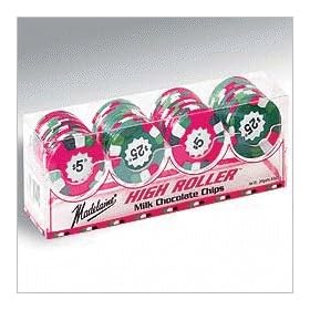 Casino Milk Chocolate Poker Chips Four Row Gift Box