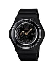 Casio BGA141-1B Baby-G Ana-Digi Dial Black Resin Alarm Watch