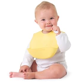 Kiddopotamus Bibbity Rinse & Roll Bib 2 Pack, Yellow