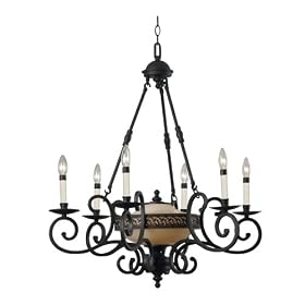 Kenroy Home 10206RBRZ Windemere 7-Light Chandelier, Royal Bronze