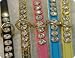Rhinestone Dog Collar - Dainty 1/4 Wide - 12 - WHITE