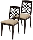 ABM Trellis-Back Side Chair, Espresso, Set of 2