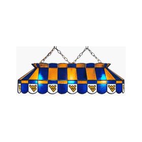 West Virginia Mountaineers Pool Table Stained Glass Lamp