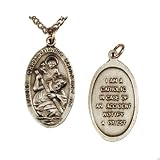 St. Christopher Large Medal,pewter Charms 27