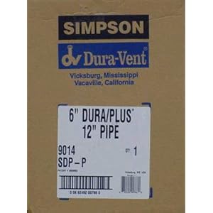 Dura Plus Chimney Section 6" x 12"