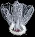 PINK BRIDE TO BE FLASHING TIARA AND VEIL WITH STARS AND DIAMANTES