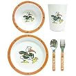 Miami Hurricanes NCAA Children's 5 Piece Dinner Set by Duck House