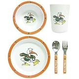 Miami Hurricanes NCAA Children's 5 Piece Dinner Set by Duck House