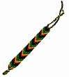Wide Rasta Friendship Bracelet