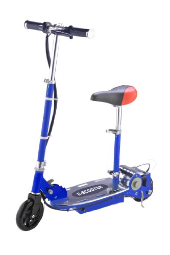 94717 New 2012 Model Top Quality 120 Watt Foldable Rechargeable Electronic Ride On Scooter E-scooter With Adjustable Seat In Blue <<<tht Trade>>>