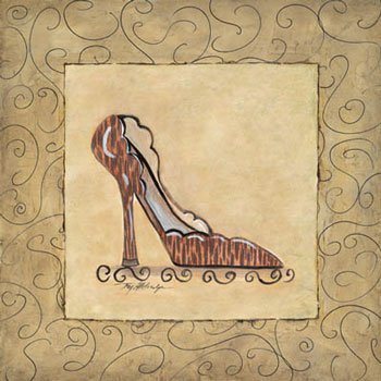 Accessorize III, High Heels & Dress Shoes Art Poster Print by Joy Alldredge, 6x6
