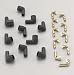 Taylor Cable 46057 Socket Style 90-Degree Distributor and Coil Spark Plug Boot and Terminal Kit - Pack of 10
