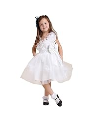Girls Spaghetti Strap Sequined  Bubble Dress Polyester/Taffeta/Tulle Pageant Dress  With a Bow(s)