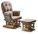 Hauck Glider Classic Nursing Feeding Chair & Foot Stool