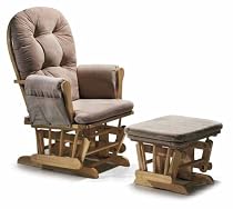 Hauck Glider Classic Nursing Feeding Chair & Foot Stool