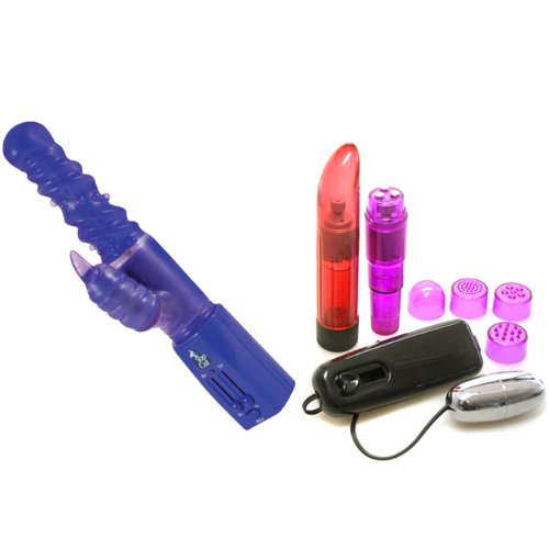 Tantrica Phthalate Free Purple Thumb Her Clitoral Stimulator Rabbit Style Vibrator Adult Sex Toy Kit