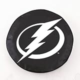 Tampa Bay Lightning NHL Tire Cover Black Size: E10 - 30 x 10 Inch