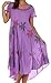 Sakkas Watercolor Palm Tree Tank Caftan Dress