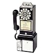 Crosley 1950s Classic Pay Phone - Black